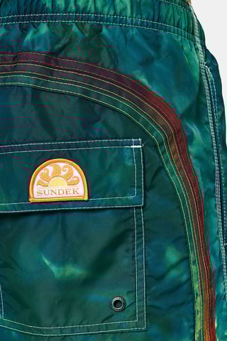 Short de bain tie and dye - Vert