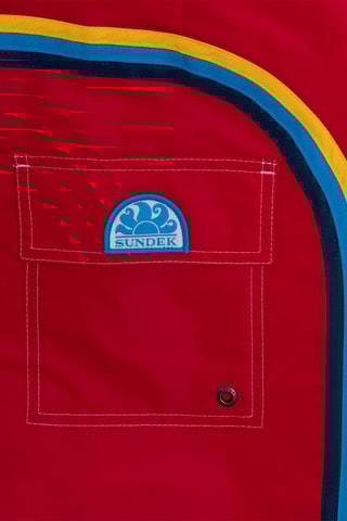 Short de bain - Rouge