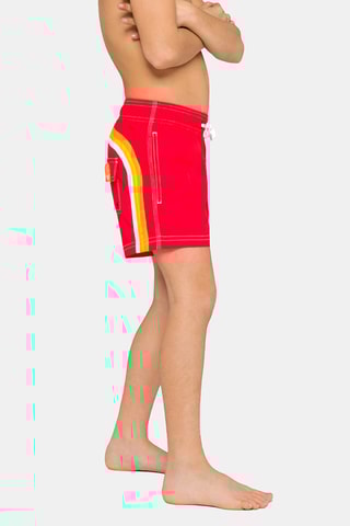 Short de bain - Rouge