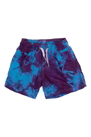 Short de bain tie and dye - Turquoise et violet