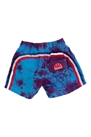 Short de bain tie and dye - Turquoise et violet