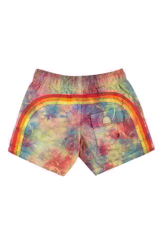 Short de bain tie and dye - Turquoise et jaune