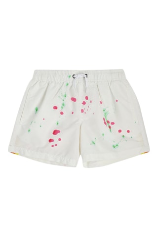 Short de bain - Blanc