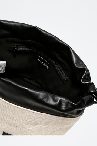 Sac porté épaule - Noir et écru