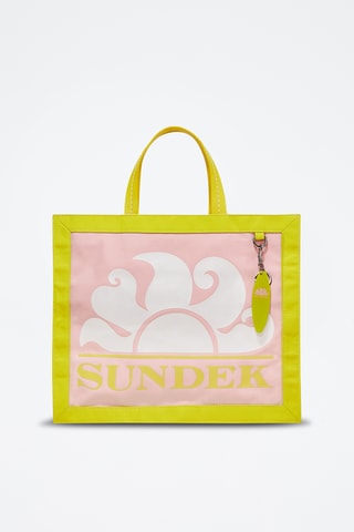 Tote bag - Vert clair et rose