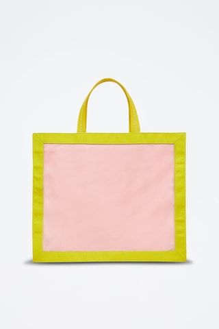 Tote bag - Vert clair et rose