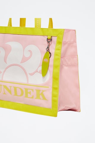 Tote bag - Vert clair et rose
