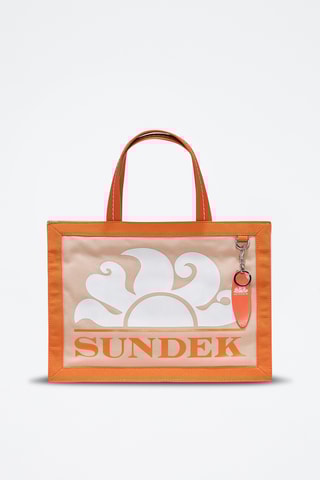 Tote bag - Orange et beige