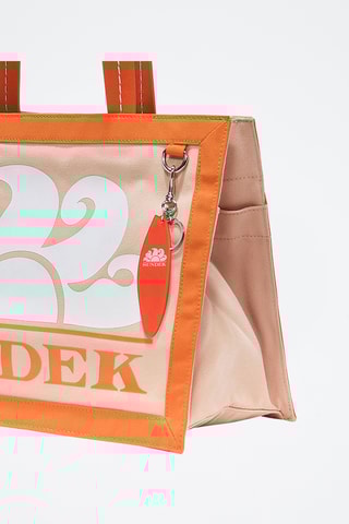 Tote bag - Orange et beige