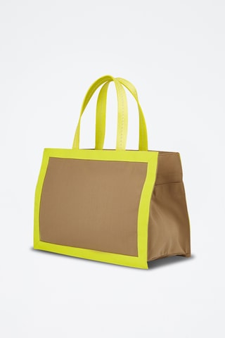 Tote bag - Vert clair et marron clair