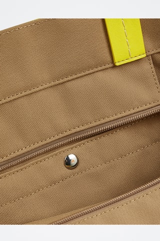 Tote bag - Vert clair et marron clair