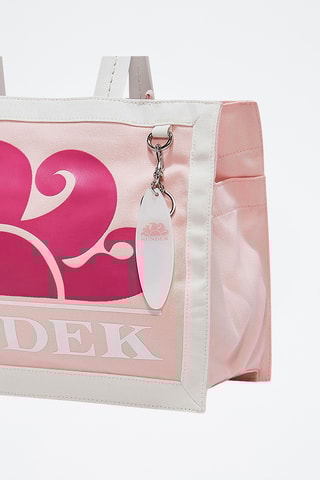 Tote bag - Blanc et rose