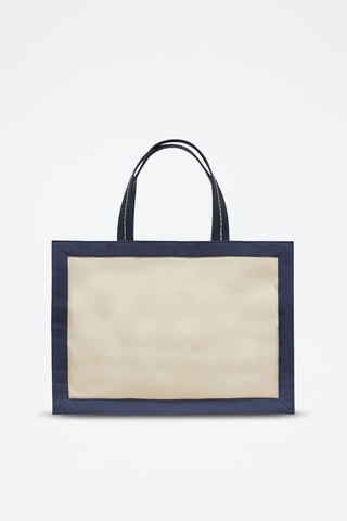 Tote bag - Bleu et écru