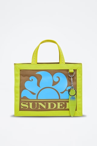 Tote bag - Vert clair et marron clair