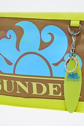 Tote bag - Vert clair et marron clair