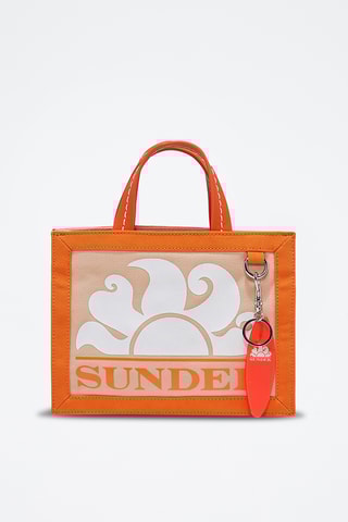 Tote bag - Orange et beige