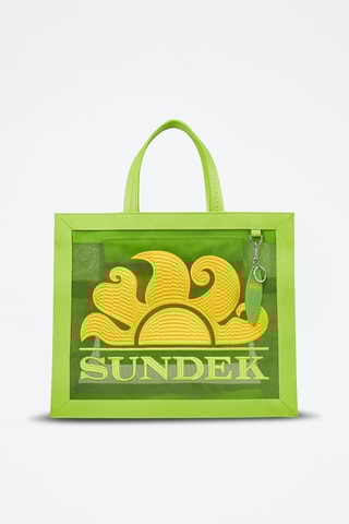 Tote bag - Vert clair et blanc