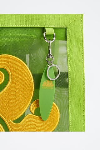 Tote bag - Vert clair et blanc