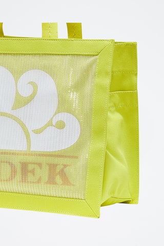 Tote bag - Vert olive et blanc