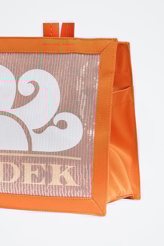 Tote bag - Orange et blanc