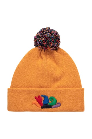 Bonnet en laine et cachemire - Orange