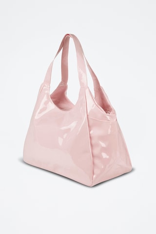 Sac à main verni - Rose poudré