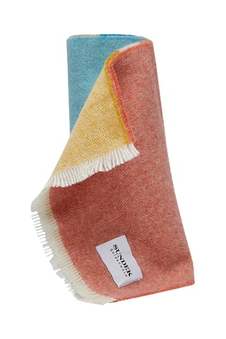 Echarpe en laine - Blanc et rouge