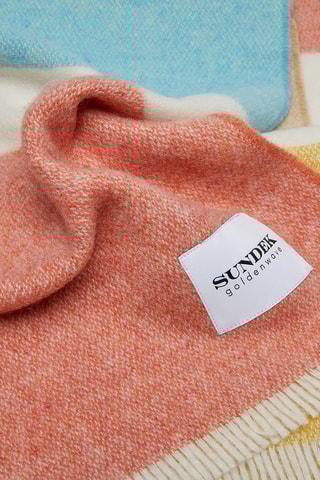 Echarpe en laine - Blanc et rouge