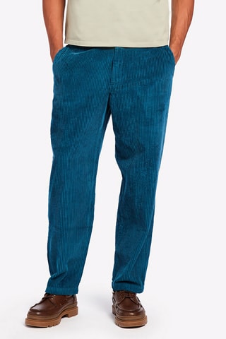 Pantalon en velours - Bleu pétrole