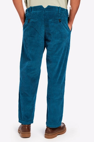 Pantalon en velours - Bleu pétrole