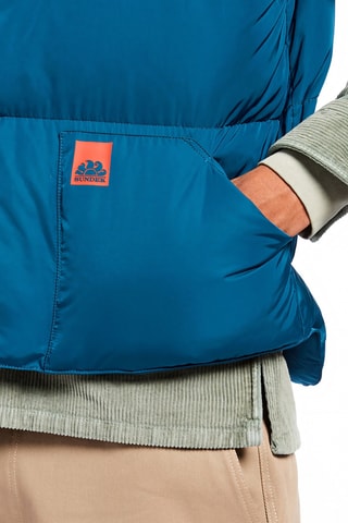 Doudoune sans manches - Bleu pétrole