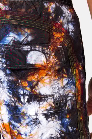 Short de bain tie and dye - Bleu foncé