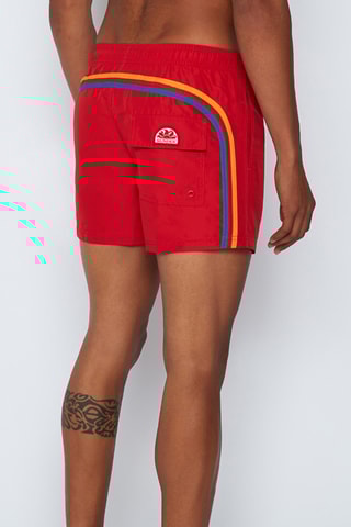 Short de bain - Rouge