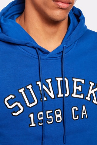 Sweat polaire à capuche - Bleu électrique