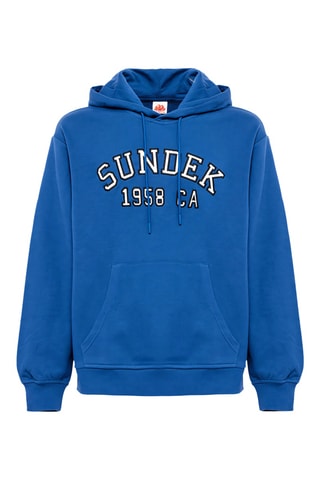 Sweat polaire à capuche - Bleu électrique