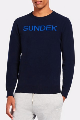 Pull en laine - Bleu marine