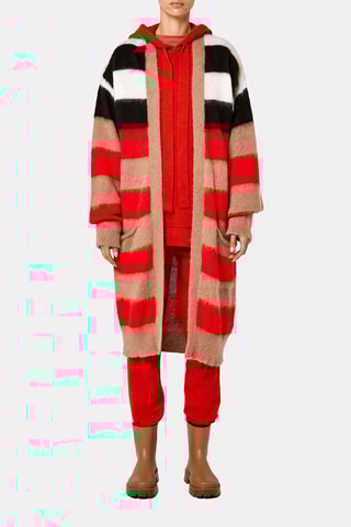 Gilet long en mohair - Marron