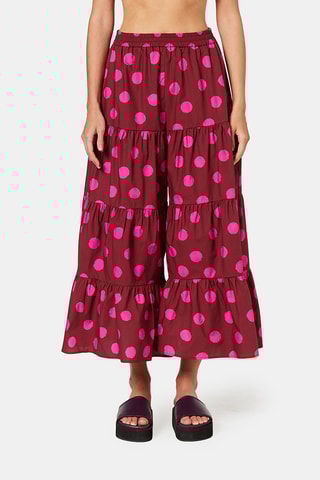 Pantalon wide legs taille haute - Jaune