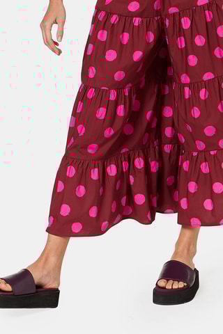 Pantalon wide legs taille haute - Jaune