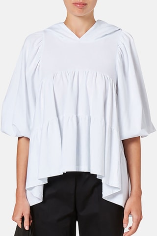 Sweat polaire à capuche - Blanc