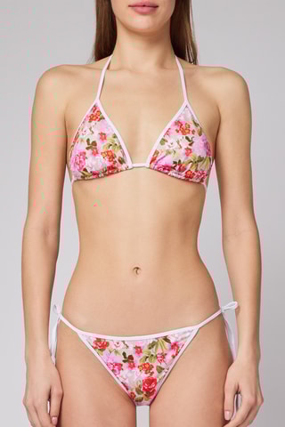 Haut de maillot - Vert et rose