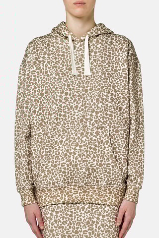 Sweat polaire à capuche - Marron clair