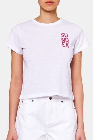 T-shirt cropped - Blanc