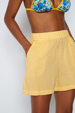 Short taille haute - Jaune