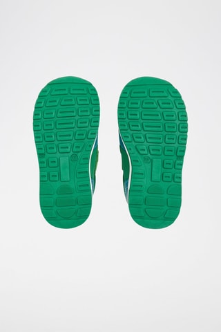 Leren Sneakers Lucky BB Hemelsblauw en Donkergroen