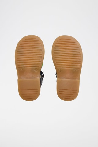 Leren Sandalen Bimbo Felgroen en Marineblauw