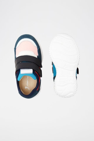 Leren Sneakers Eclair BB Marineblauw en Roze
