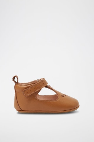 Leren Pantoffels Flavien Camel