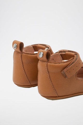 Leren Pantoffels Flavien Camel