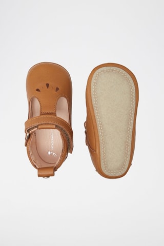 Leren Pantoffels Flavien Camel